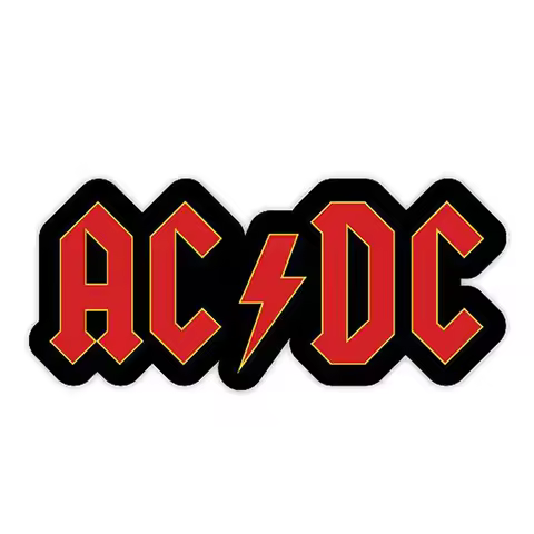 Custom AC DC Music Vinyl Decal Funny Car Sticker for Car Truck Window Bumper Laptop Decoration