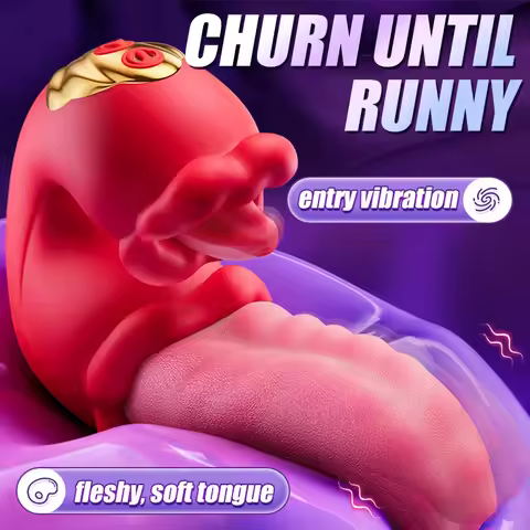 Tongue Licking Swinging Insertion Vibrator Nipple Clitoris Vaginal Stimulator Tongue Licking Vibrati