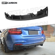 Dry Carbon Fiber Rear Lip Diffuser For BMW 2 Series F22 M sport 2014-2017 Style Skid Plate Bumper Gu