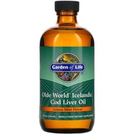 美國Garden of Life 冰島鱈魚肝油 檸檬薄荷味 8液量盎司 (236毫升)