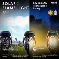 12Pcs Solar Lights Flickering Flame Torch Path Light Dancing Flame Lighting Dusk to Dawn Torches Outdoor Garden Waterproof Lamp