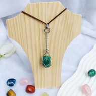 【Worth-Buy】 Crystal Holder Cage Necklace Stone Net Metal Necklace Stainless Steel Stone Holder Inter