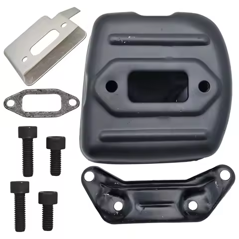 Muffler Exhaust Silent Block Gasket Bracket for Husqvarna 390 385 372 371 365 362 XP JONSERED 2065 2