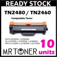 10x Toner TN-2460 TN2460 TN2480 TN-2480 Compatible With Brother HL-L2370DN HL-L2385DW DCP-L2550DW MF