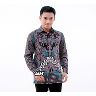 KEMEJA Men's Batik Shirt Bigsize Long Sleeve Suitable For Formal Casual Office Events Etc