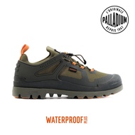 PALLADIUM PAMPA CAGE WP+ 橘標低筒防水靴 男款 墨綠08846