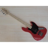 GITAR BASS ELEKTRIK FENDER JAZZ BASS MERAH NECK MAPPLE