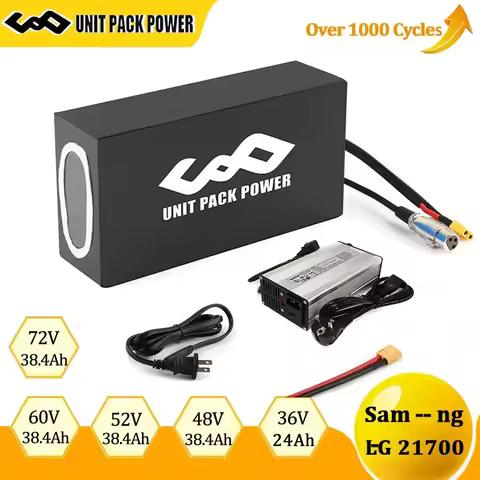 21700 L-G Ebike Battery Pack 72V 40AH 60V 35AH 52V 30AH48V 36V for Electric Bicycle Escooter 1000W 1