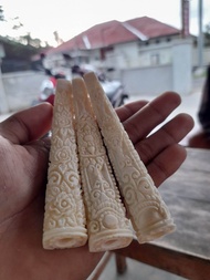pipa rokok tulang full ukir ornament 3d