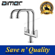Aimer AMFC 5012 Double Spout Kitchen Pillar Sink Tap