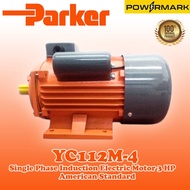 PARKER ELECTRIC YC112M-4 Single Phase Induction Electric Motor 3 HP Standard