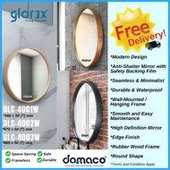 Glorex Rubber Wooden Frame Wall-Mounted Mirror GLC-4001W / GLC-4002W / GLC-4003W