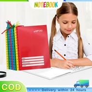 10PCS Colors A5 Writing Composition Yarn Aesthetic Personalized Notebook For School Grade 1/2/3/4