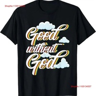 BARU TERHAD Rekaan "Good Without God" Agnostik Atheis T-Shirt Terbaik Saiz S-3XL Vintage Pakaian Per