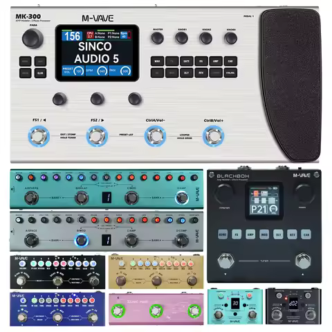 M-VAVE Multi Effects Pedal Guitar Pedal MK300/Blackbox/Tank-G/Tank-B/TANK-MINI/Cube Baby/LOST TEMPO 