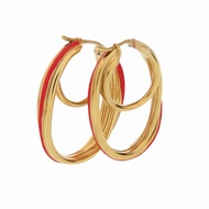 Celine 金色金屬圈形耳環 SOB4129 0873 [二手] CELINE