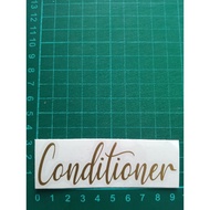 Sticker Conditioner gold cutting Sticker