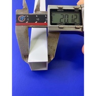Square Round Factory Direct Sales PVC Square Tube Plastic Tube Hard Tube Square Tube Material White 