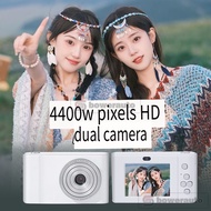 Retro Student Digital Camera 24MP HD Compact Travel Camera 8x Zoom Selfie D07