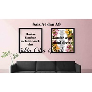 Print Gambar/Cuci Gambar/Dengan Frame A3