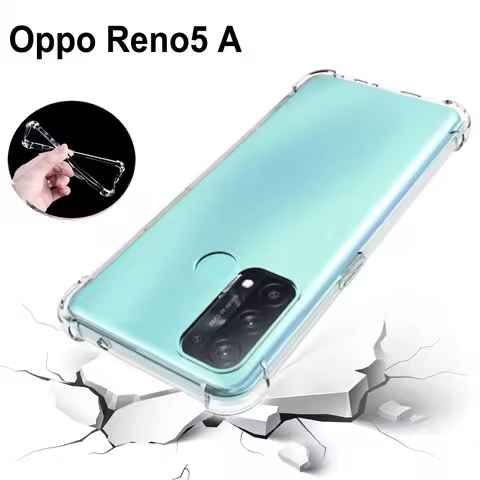 Oppo Reno5 A CPH2199 Case Air Cushion Shockproof Clear Airbag Silicone Bumper TPU Back Cover Soft Ph