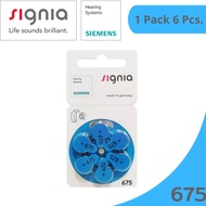ถ่านเครื่องช่วยฟังเบอร์675 SigniaBySiemens A675 Pr44  ถ่านใส่เครื่องช่วยฟังเบอร์675 ถ่านหูฟัง แบตเตอ