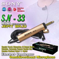 Mic Jepit Baju SN 33 / Professional Microphone Cable 11 Meter SONY / Mic Jepit SN-33 / Mic Condensor