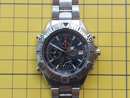 精工响鬧、兩地時間、計時石英錶 seiko 7T32-6M20