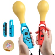 MoKo Joy-Con Grip for Samba de Amigo: Party Central, Lightweight Nintendo Switch Grip with Adjustable Wrist Strap, Real Maraca Design for Nintendo Switch Accessories, Sturdy Scratchproof ABS Material