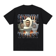 Skibidi Tandas Sigma Ohio Gyatt Meme Lucu T Kemeja Lelaki Wanita Fesyen Hip Hop Baju Tee Grafik Kasu
