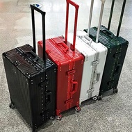 Aluminium Alloy Travel Luggage ABS Material Bag 20/22/24/26/28 Inch Plain Travel Suitcase Beg Bagasi