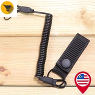 MK2 High Quality Nylon Outdoor Tactical Spring Cord Buckle/Retractable Black Spring Sling/Universal 
