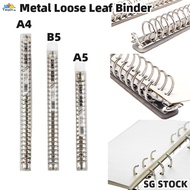 {SG} A4/A5/A6 Metal Ring Binder Loose Leaf Binder  20/26/30 Holes Knock Down Binder Comb Binder Clip