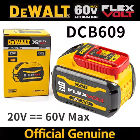 100% Genuine DEWALT Battery DCB609 9Ah 20V/ 60V FlexVolt Lithium Battery Replacement for DCB606 DCB2