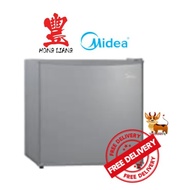 Midea 50L Sliver Stainless Steel Home Office Mini Bar Fridge [MS-50] Small Refrigerator, Silver