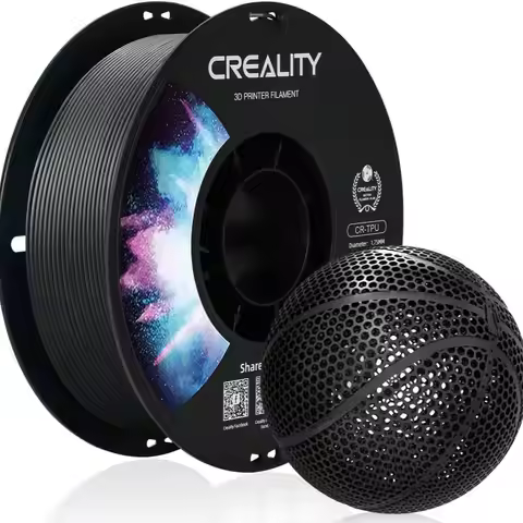 Creality TPU Filament Black Flexible 3D Printer Filament 1kg 1.75mm for Airless Basketball Soft TPU 