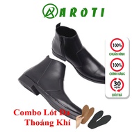 AROTI Chealsea Men's Leather Boots High Quality Beautiful High Quality, Super Durable Stitched Sole,