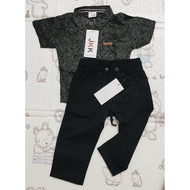 SET COMBO MURAH-- BAJU KEMEJA+SELUAR  RAYA BUDAK LELAKI UMUR 6MONTH - 7YEAR