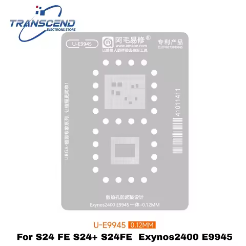 Exynos2400 U-E9945 Amaoe BGA Stencil Reballing For Samsung Galaxy S24+ S24FE CPU RAM Solder Tin Plan