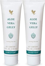 Forever Living Aloe Vera Gelly 100% Stabilized Aloe Vera Gel (2 Pack),4 Fl. Oz.