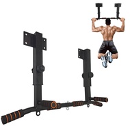 BDL Wall Mounted Pull Up Bar Chin Up bar Multifunctional Dip Station for Indoor Home Gym Workout, Po