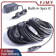 15M/20M/25M/30M/ USB 2.0 Extension Cable Male to Female M/F Active Repeater Built-in IC Chipset Dual