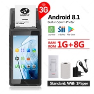 Handheld POS Terminal Android 12 PDA Device With 58mm Thermal Printer WiFi Bluetooth 4G Compatible w