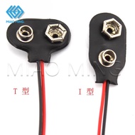 10pcs 9v Battery Buckle Box with Wire 9v Rechargeable Cable Square Holder MIAO MING High Quality