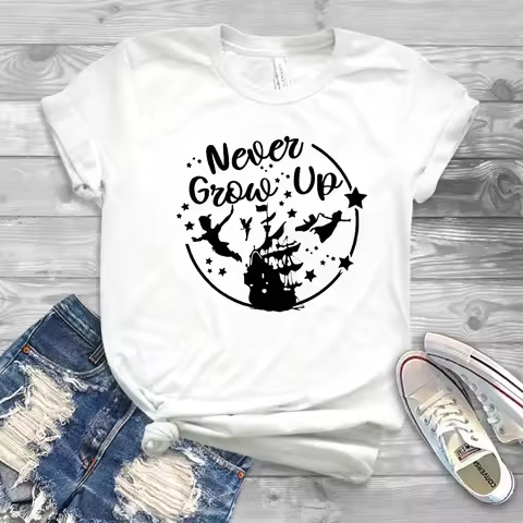 2019 Peter Pan Never Grow Up Shirt I'm So Fly Never Land T-shirt Magci Kingdom Lost Boy Tee shirts