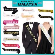 Bride To Be Sash For Wedding Groom To Be Team Bride Sash Bridesmaid Sash Groom To Be Sash  Decoratio
