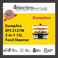 EuropAce EFS 2121W 2-in-1 12L Food Steamer