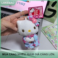 【LAKEBAO】 Kimono Hello Kitty búp bê sang trọng Mặt dây chuyền Keychain phim hoạt hình KT Mèo sang tr