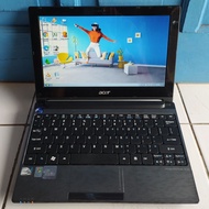 Acer Aspire One NAV70 Hitam RAM 2GB Intel Netbook Notebook Second
