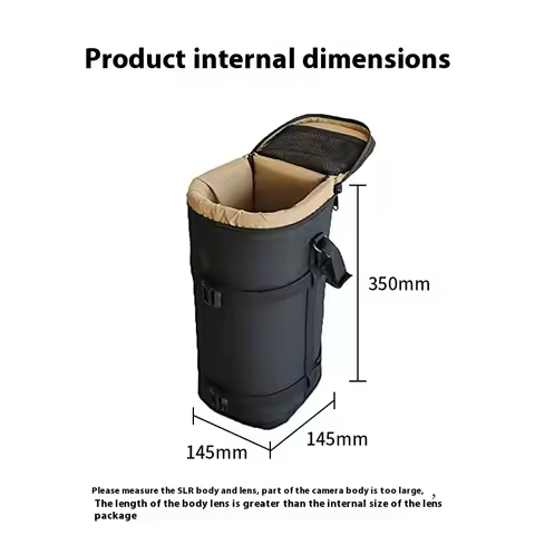 Pro Large Telephoto Lens Thick Padded Bag Case Pouch Protector for Tamron Sigma 150-600mm 50-500mm N